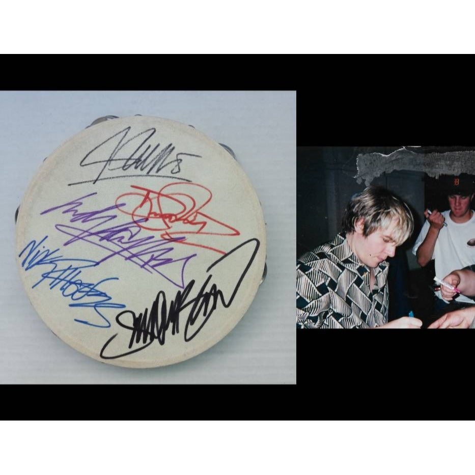 Simon Le Bon Duran Duran 10-in tambourine signed with proof