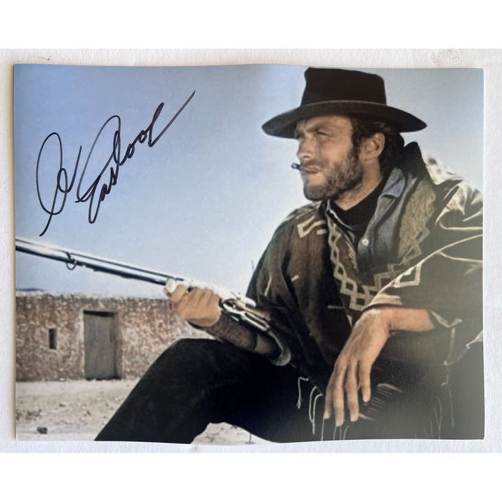 Clint Eastwood 8 x 10 photo signed  with proof