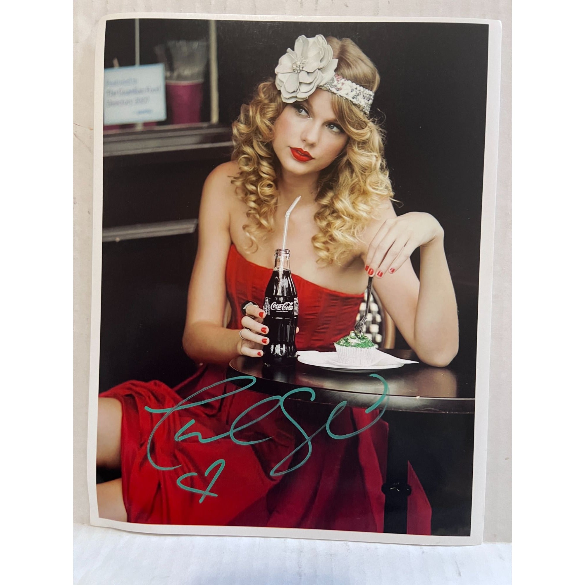 Taylor Swift 8x10 photo signed with proof