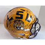 Load image into Gallery viewer, Joe Burrow Ja&#39;Marr Chase LSU Tigers full size National Champions Ridell helmet signed with with proof
