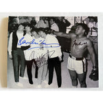 Load image into Gallery viewer, The Beatles Paul McCartney Ringo Starr &amp; Muhamed Ali 8x10 photo signed with proof
