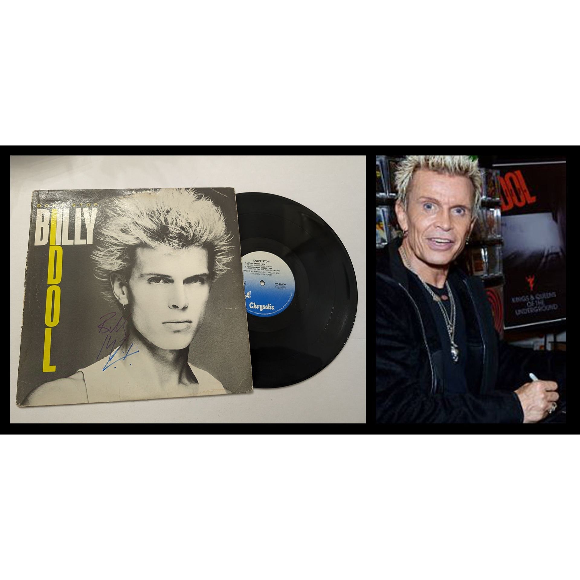 Billy Idol Don't Stop 1981 original LP signed with proof