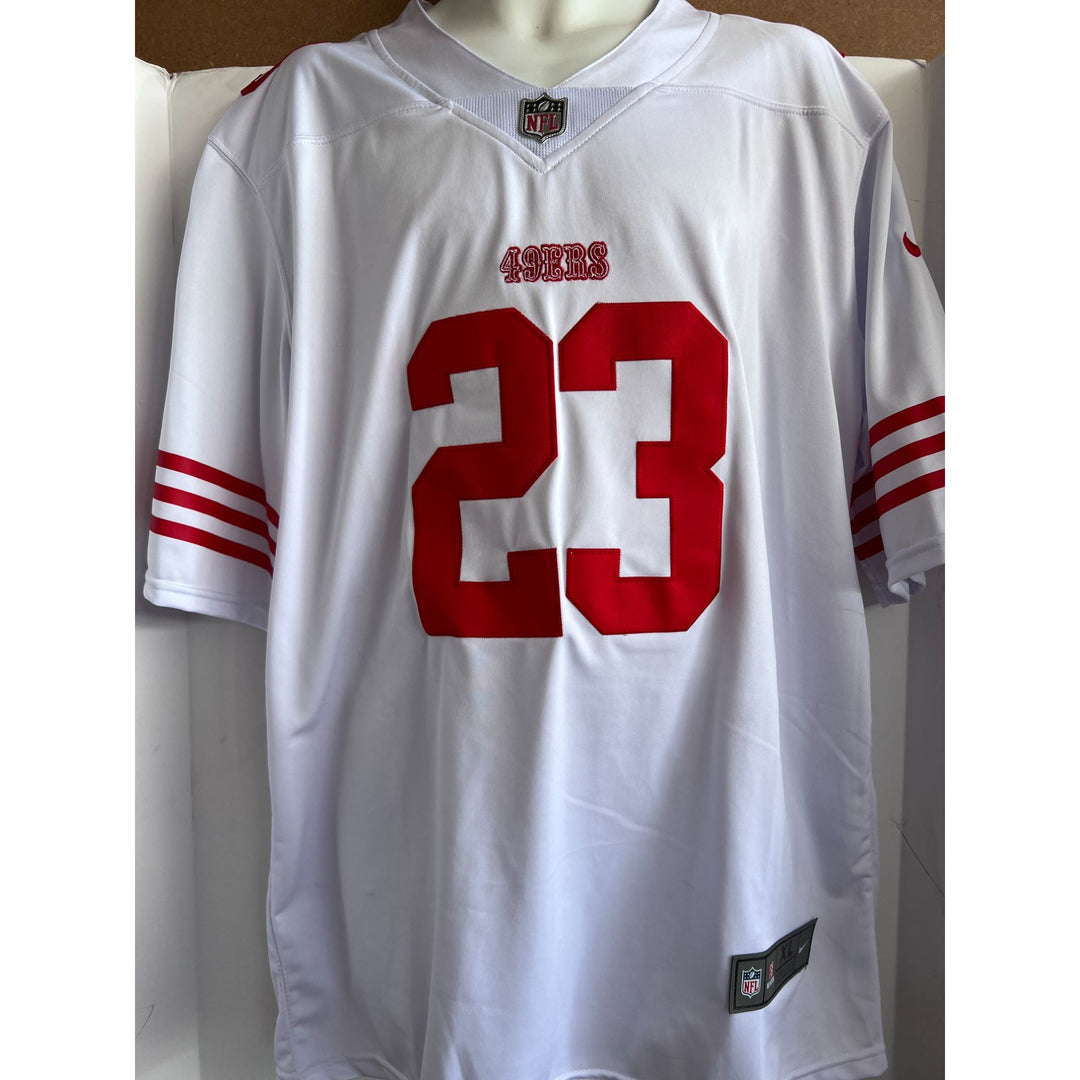 Christian McCaffrey San Francisco 49ers Nike size XL game model jersey signed