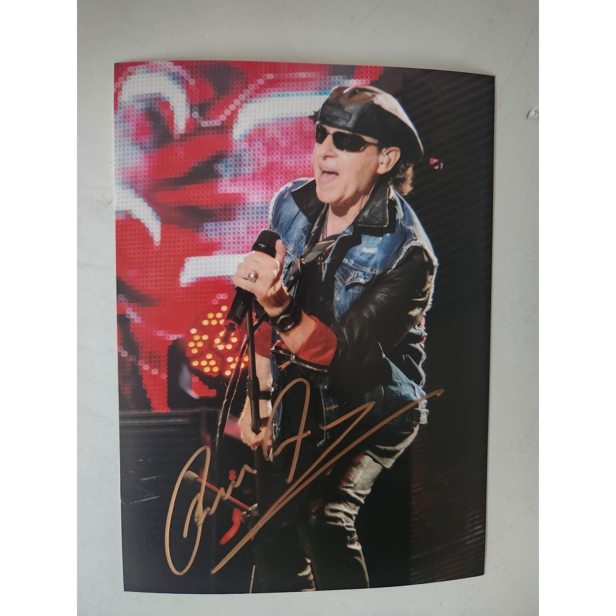 Scorpions Klaus Meine lead singer 5x7 photo signed with proof