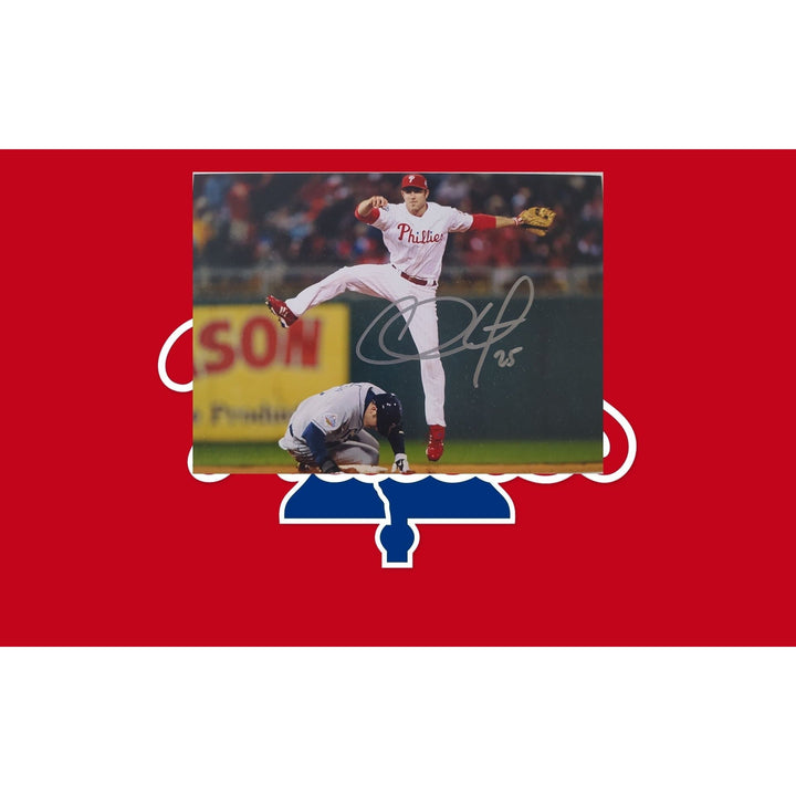 Chase Utley, Philadelphia, Phillies, 2008, World Series, Champions, 5x7 photos, signed, with proof Awesome Artifacts