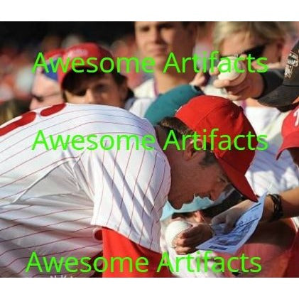 Chase Utley, Philadelphia, Phillies, 2008, World Series, Champions, 5x7 photos, signed, with proof Awesome Artifacts