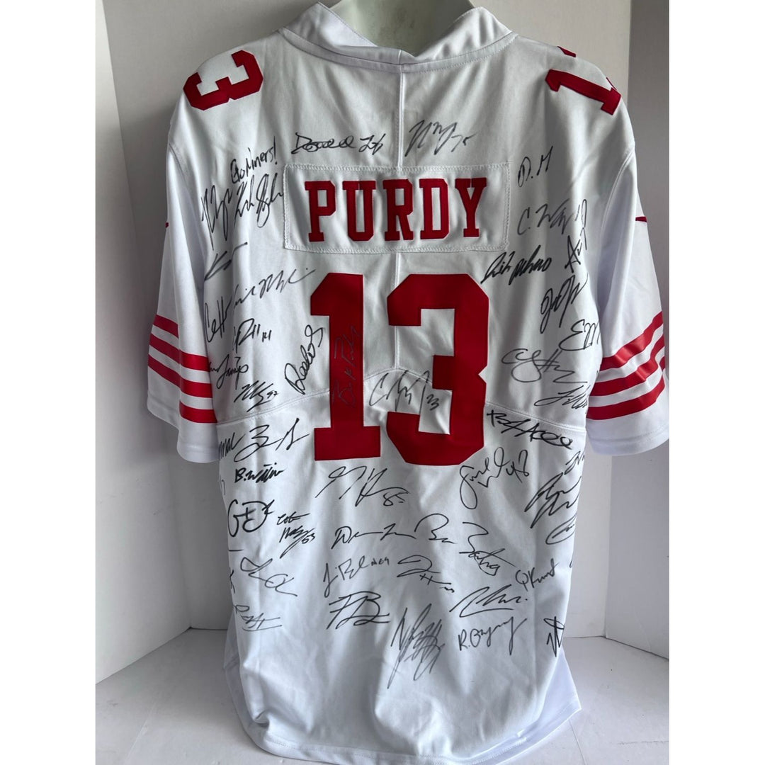 San Francisco 49ers 2023-24 Brock Purdy Large game model  jersey team signed with proof