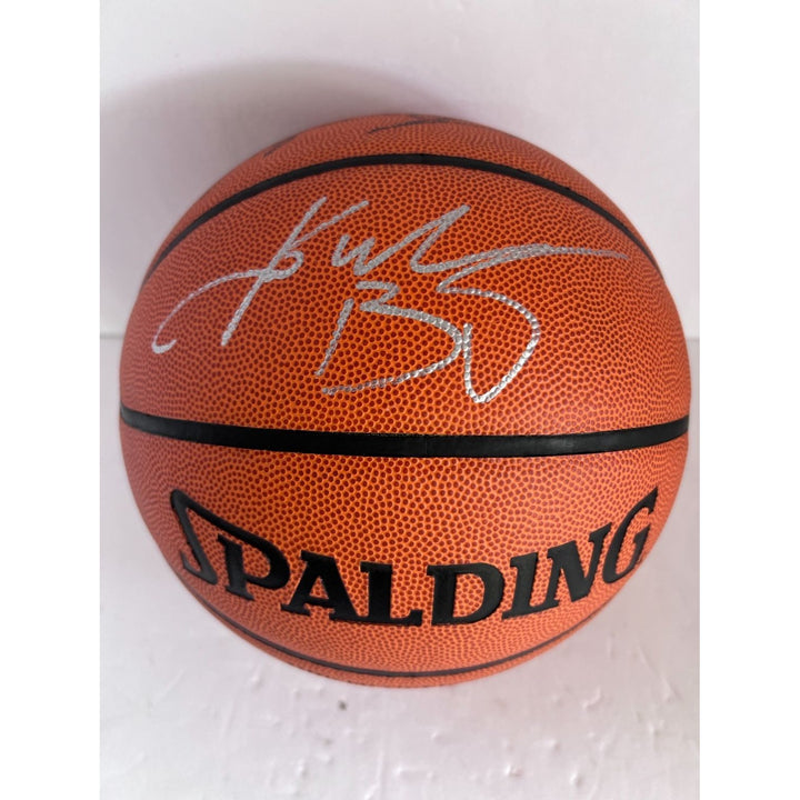 Kobe Bryant Michael Jordan NBA full size Spalding David Stern basketball signed with proof