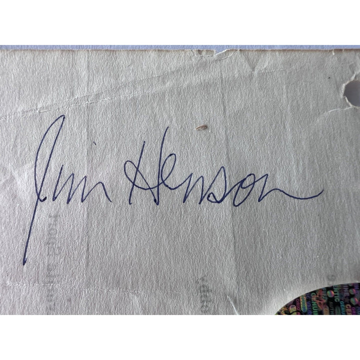 Jim Hanson creator of The Muppets signed autographed book page