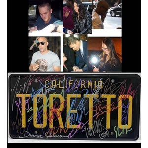 Fast and the Furious Vin Diesel Paul Walker Toretto authentic cast signed license plate with proof