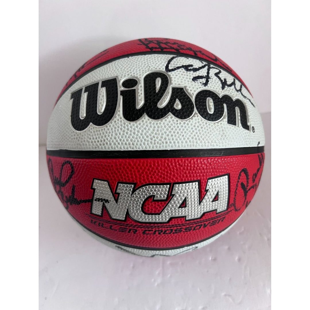 Indiana Hoosiers Bobby Knight Isiah Thomas Dick Van Arsdale Calbert Cheney full size basketball signed