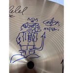 Load image into Gallery viewer, Angus Young Malcolm Young Cliff Williams Phil Rudd Brian Johnson ACDC 14-in cymbal signed with proof
