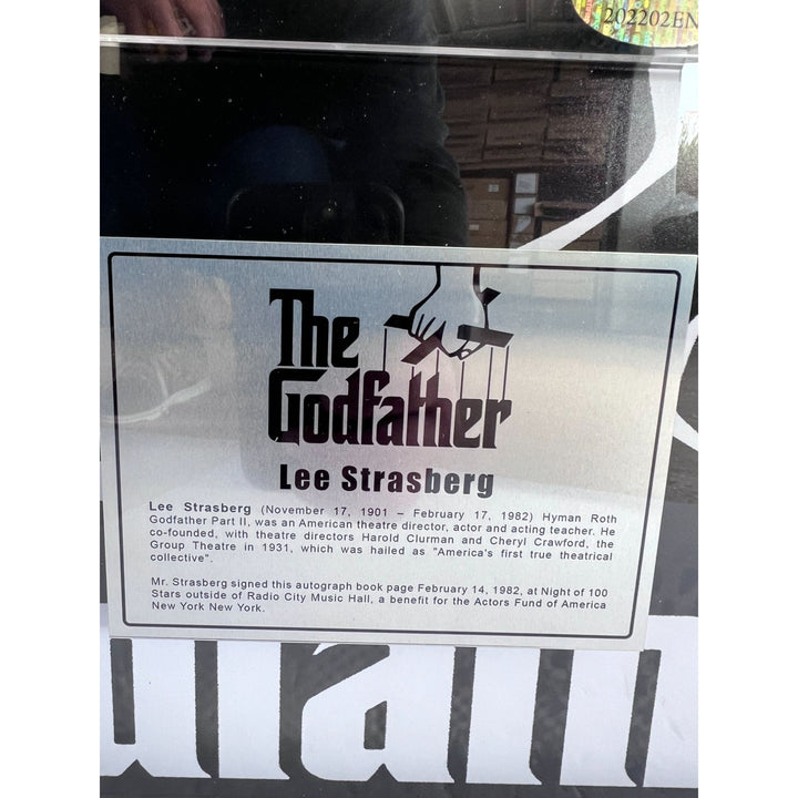 John Cazale Fredo corleone The Godfather cut signature signed and framed 19x29 inches