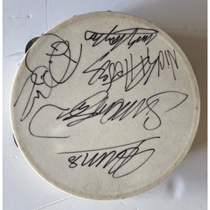 Duran Duran Simon Le Bon, John Taylor, Nick Rhodes Roger Taylor and Andy Taylor tambourine signed with proof