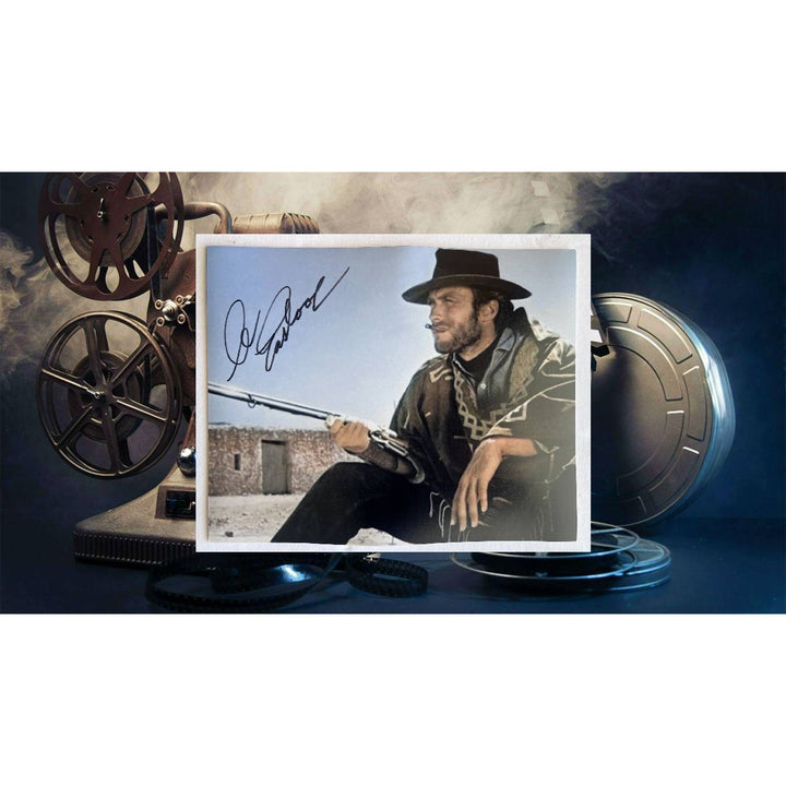 Clint Eastwood 8 x 10 photo signed  with proof