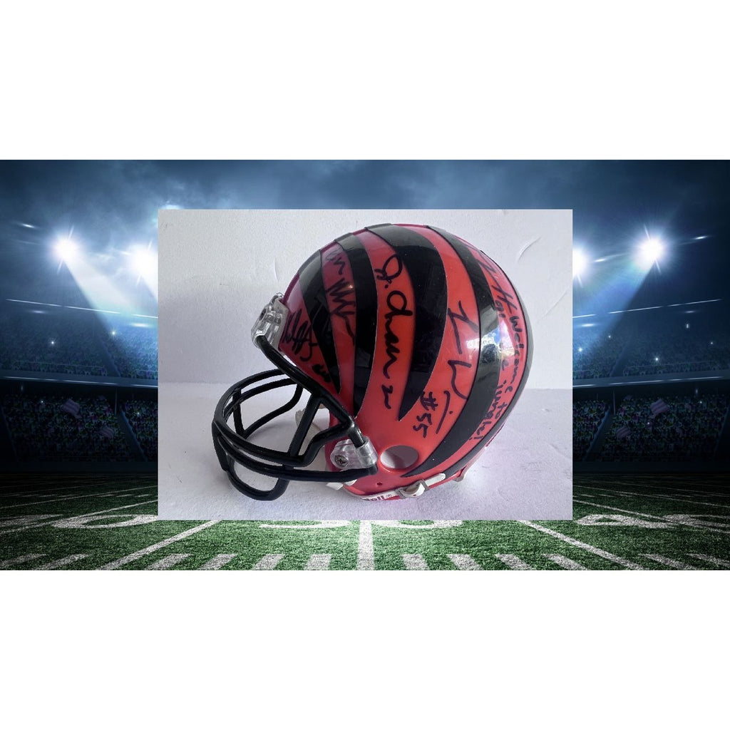 Cincinnati Bengals Jamar Chase Joe burrow mini helmet signed with proof