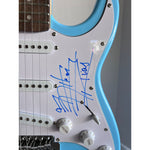 Load image into Gallery viewer, RHCP electric guitar Anthony Kiedis Chad Smith flea John Frusciante signed with proof
