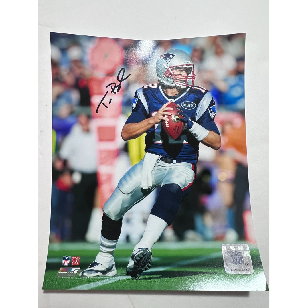 Tom Brady New England Patriots 8x10 signed with proof