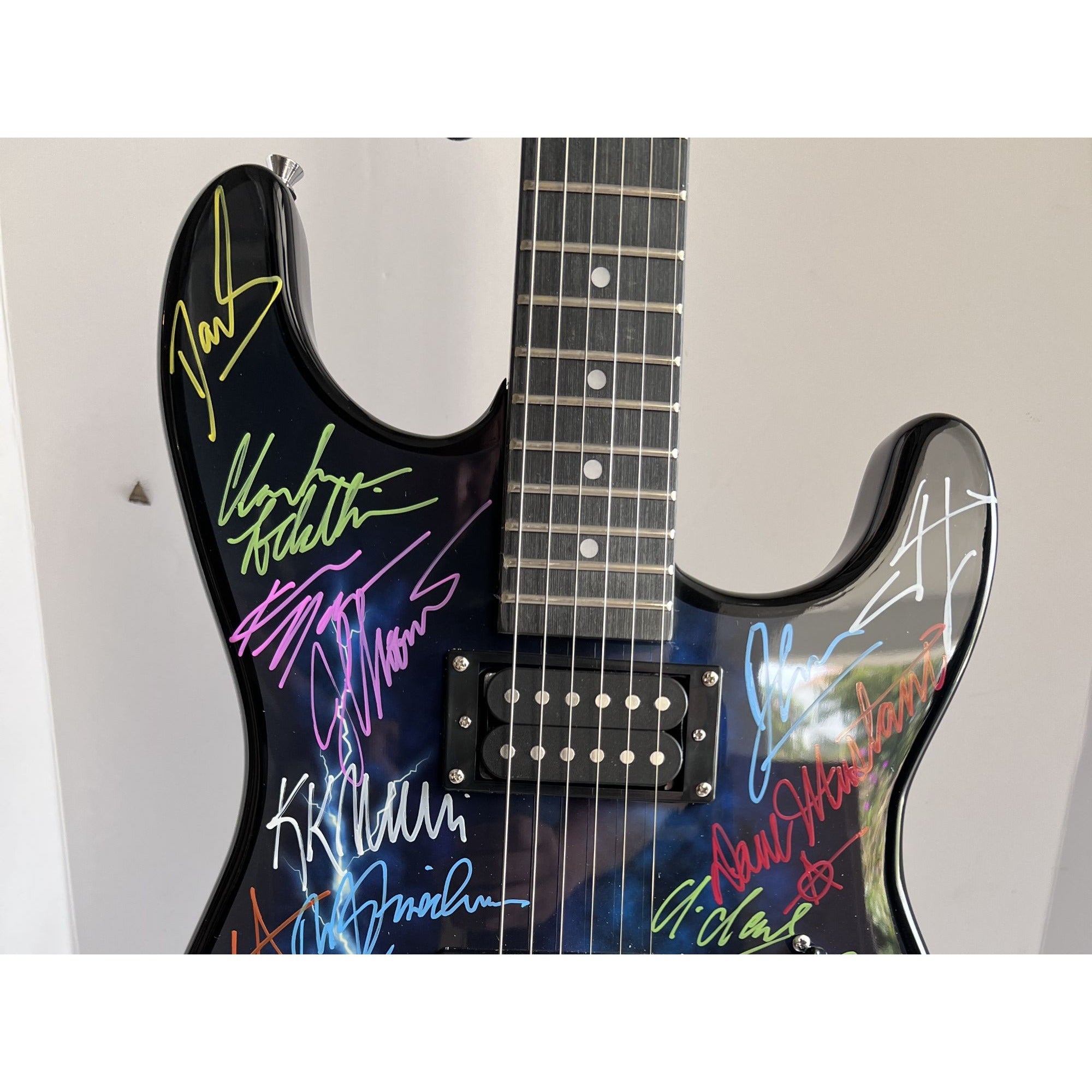 Blue Lightning electric guitar 20 heavy metal guitar greats Kirk Hammett Dimebag Darryl Kk Downing Zakk Wylde