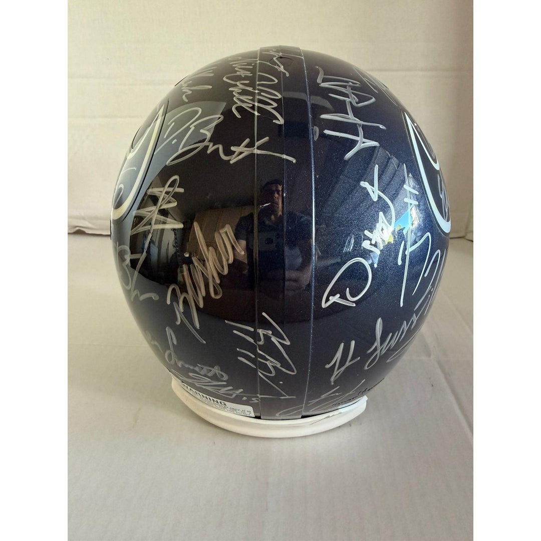 Houston Texans 2025 Riddell Speed full size NFL helmet signed with proof