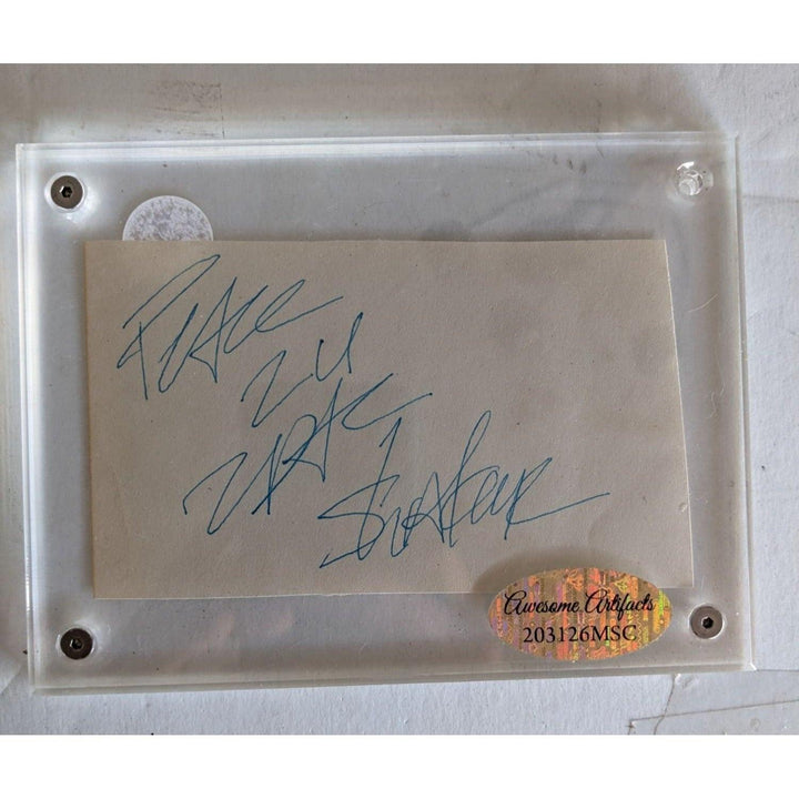 Tupac Shakur vintage autograph page signed with proof