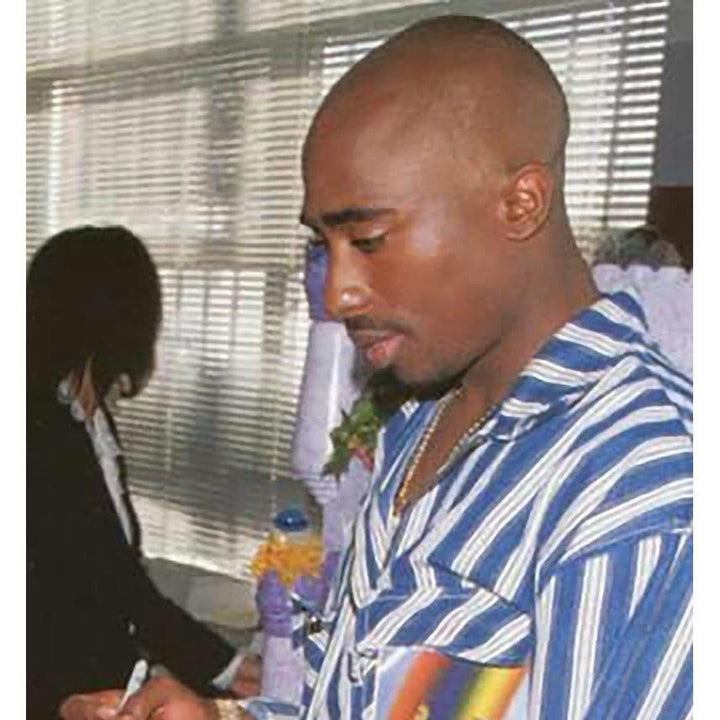 Tupac Shakur vintage autograph page signed with proof