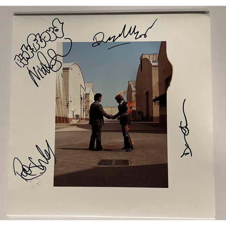 Pink Floyd David Gilmour Roger Watters Richard Wright Robert Mason original lp signed with proof