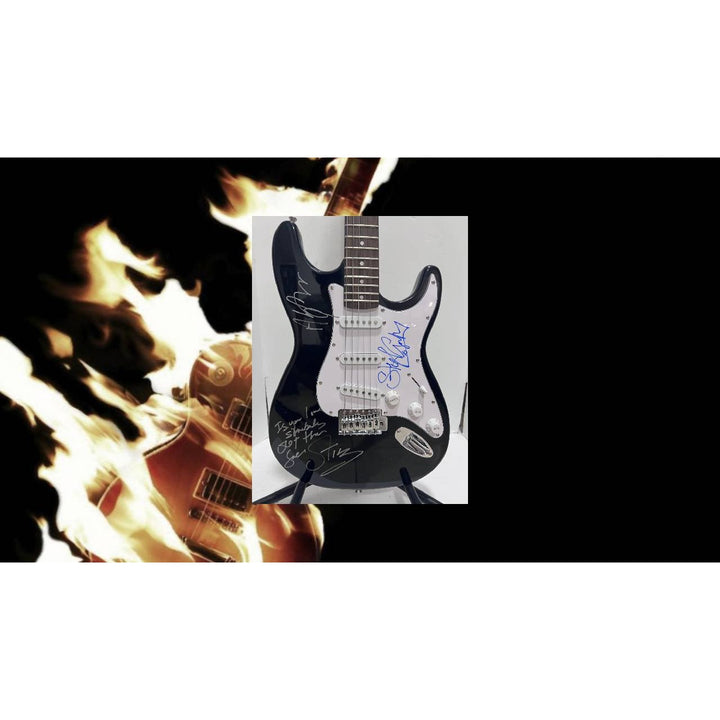 "Sting" Andy Summers Stewart Copeland The Police signed stratocaster electric guitar signed with proof..
