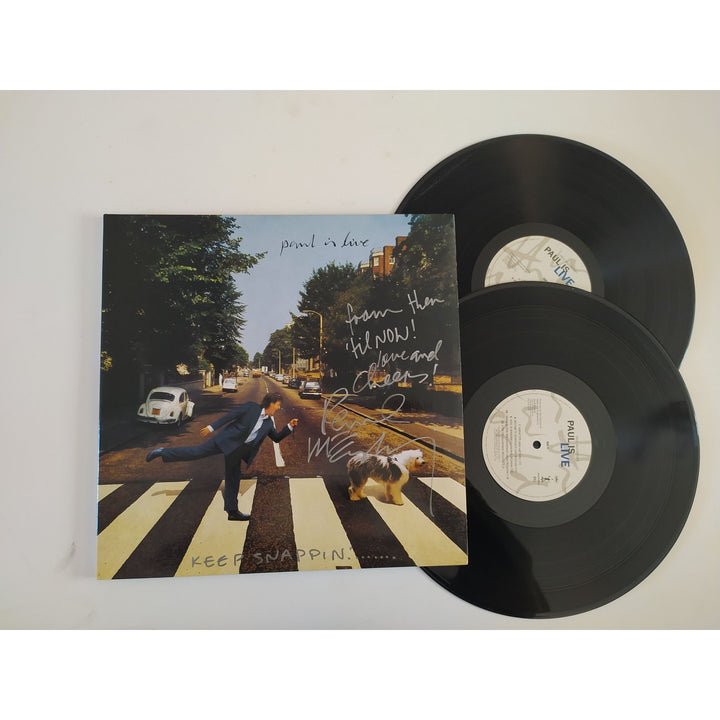 Paul McCartney "Paul is Live Keep Snappin" signed and inscribed with proof