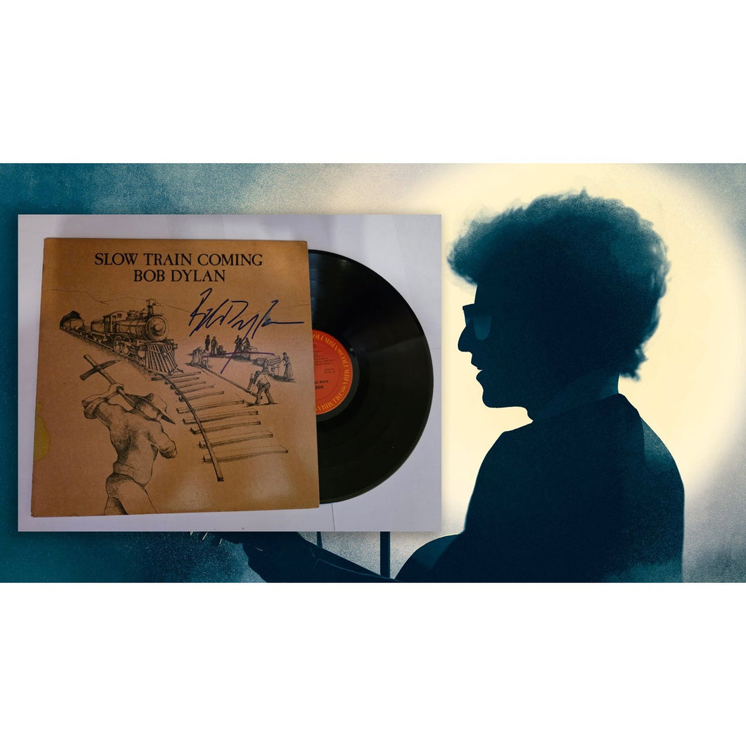 Bob Dylan "Slow Train Coming" LP signed with proof.