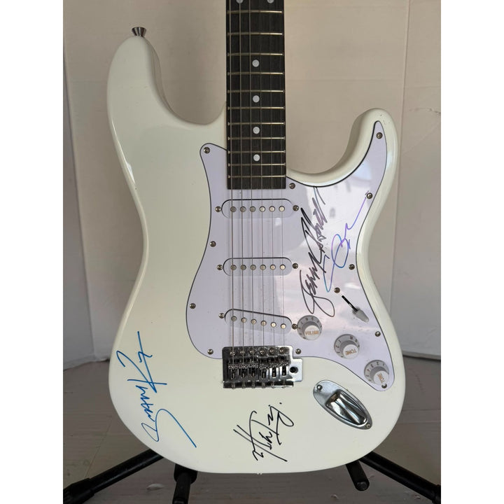 Alice N' Chains Mike Starr Layne Staley Jerry Cantrell Sean Kinney stratocaster electric guitar signed with proof.
