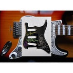 Load image into Gallery viewer, Maynard James Keenan Justin Chancellor Danny Carey Adam Jones tool electric guitar Stratocaster pickguard signed with proof
