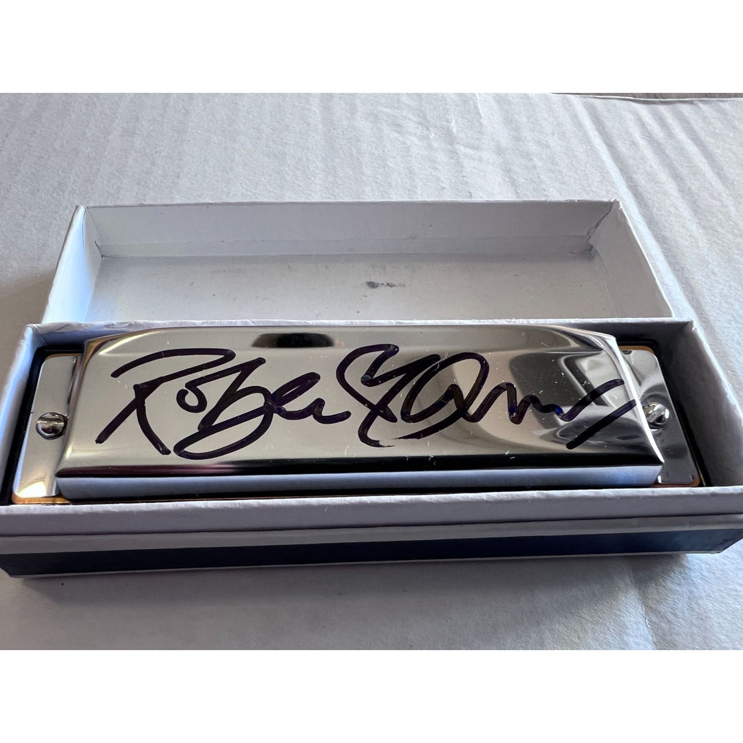 Robert plant harmonica signed