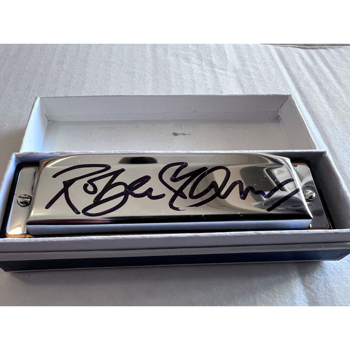 Robert plant harmonica signed