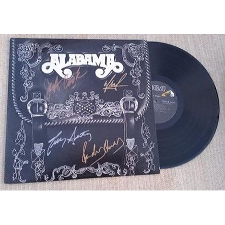 Alabama Randy Owen Jeff Cook Mark Herndon Teddy Gentry LP signed