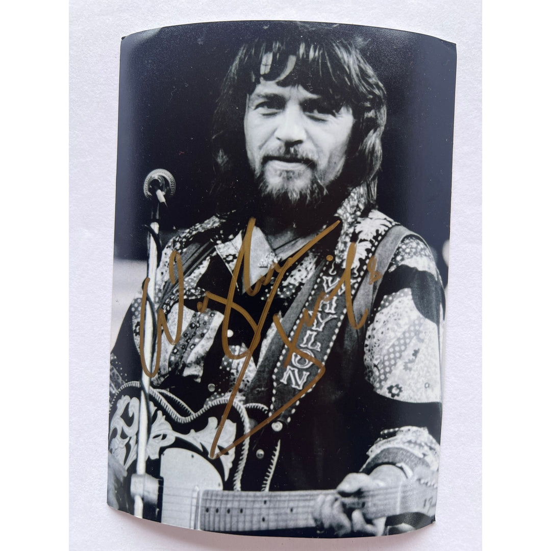 Waylon Jennings 5x7 photograph signed with proof