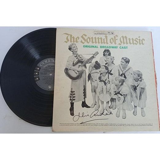 Julie Andrews The Sound of Music LP signed