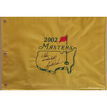 Load image into Gallery viewer, Tiger Woods &quot;To Mike all the best&quot; 2002 Masters Golf pin flag signed with proof
