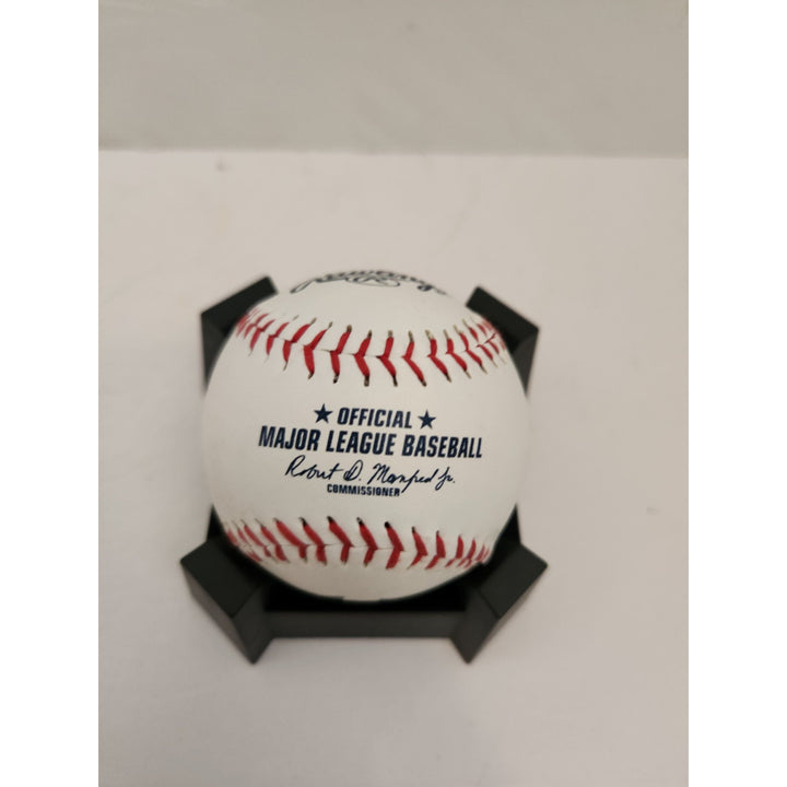 Derek Jeter Mariano Rivera New York Yankees Rawlings Baseball signed with proof