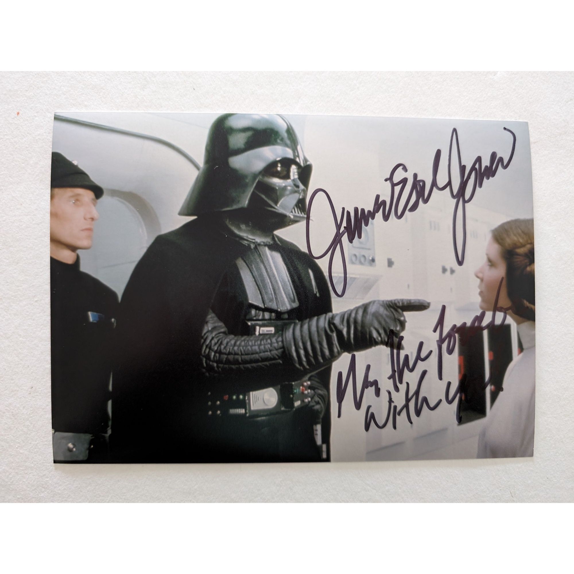 James Earl Jones Darth Vader Star Wars 5x7 photo signed with proof