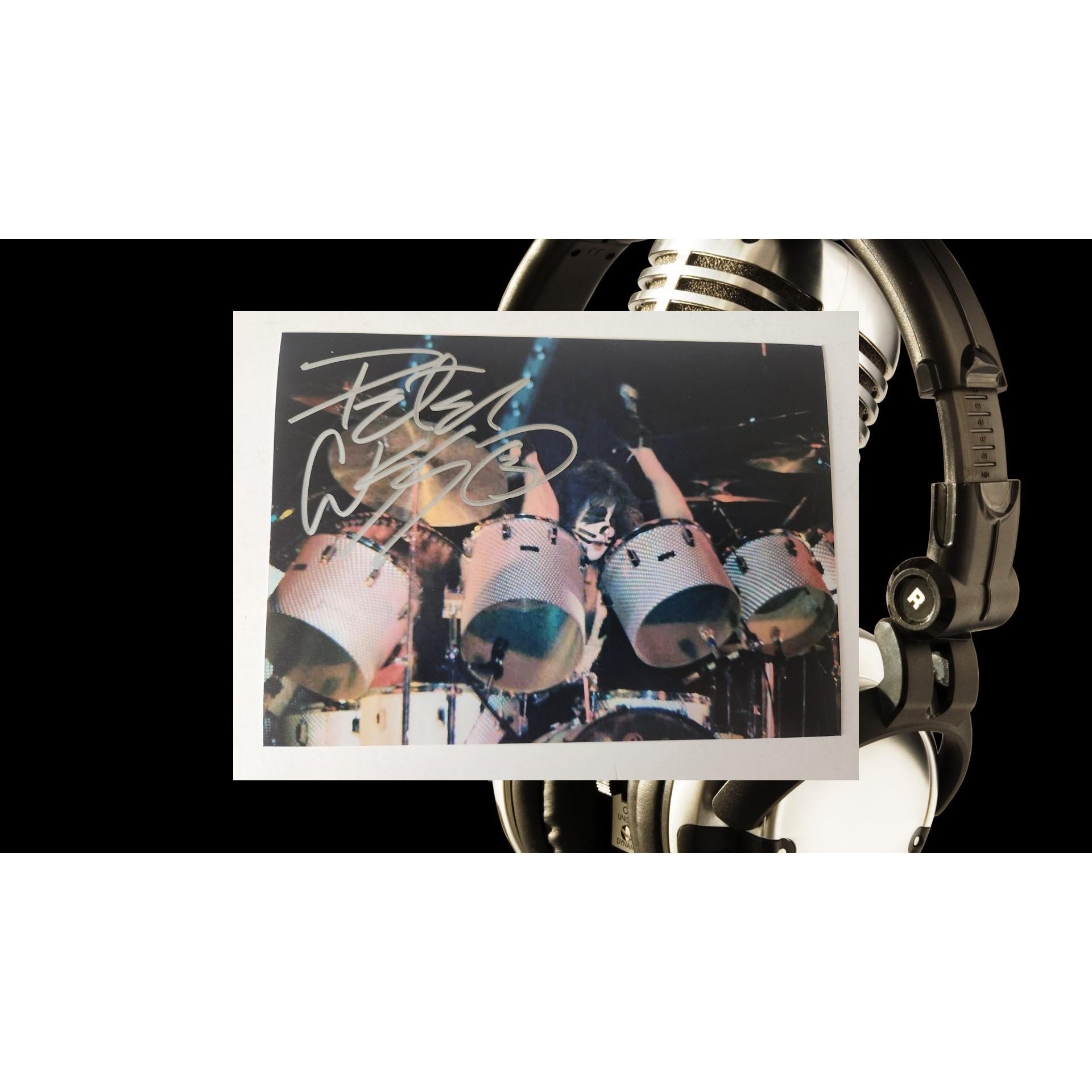 Peter Criss legendary Kiss drummer 5x7 photo signed with proof