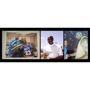 Shaquille O'Neal and Michael Jordan 8x10 photo signed with proof