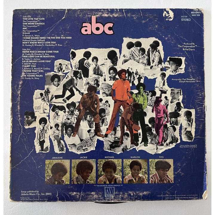 The Jackson 5 ABC Jermaine Tito Jackie and Michael Jackson original LP signed with proof