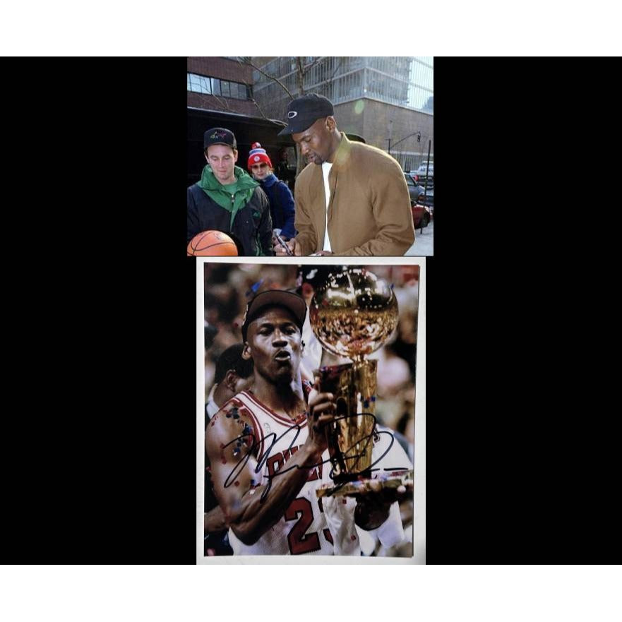 Michael Jordan 5 x 7 photograph signed with proof