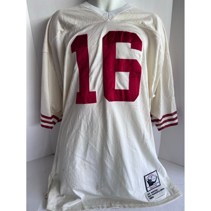 San Francisco 49ers 1988 -89  Joe Montana size xl Super Bowl Champions team signed game model jersey signed with proof