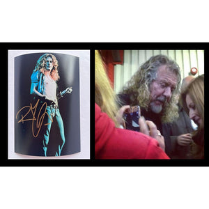 Led Zeppelin Robert Plant lead singer 5x7 photograph signed with proof