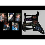 Load image into Gallery viewer, ACDC Angus and Malcolm Young  Stratocaster electric pickguard signed with proof
