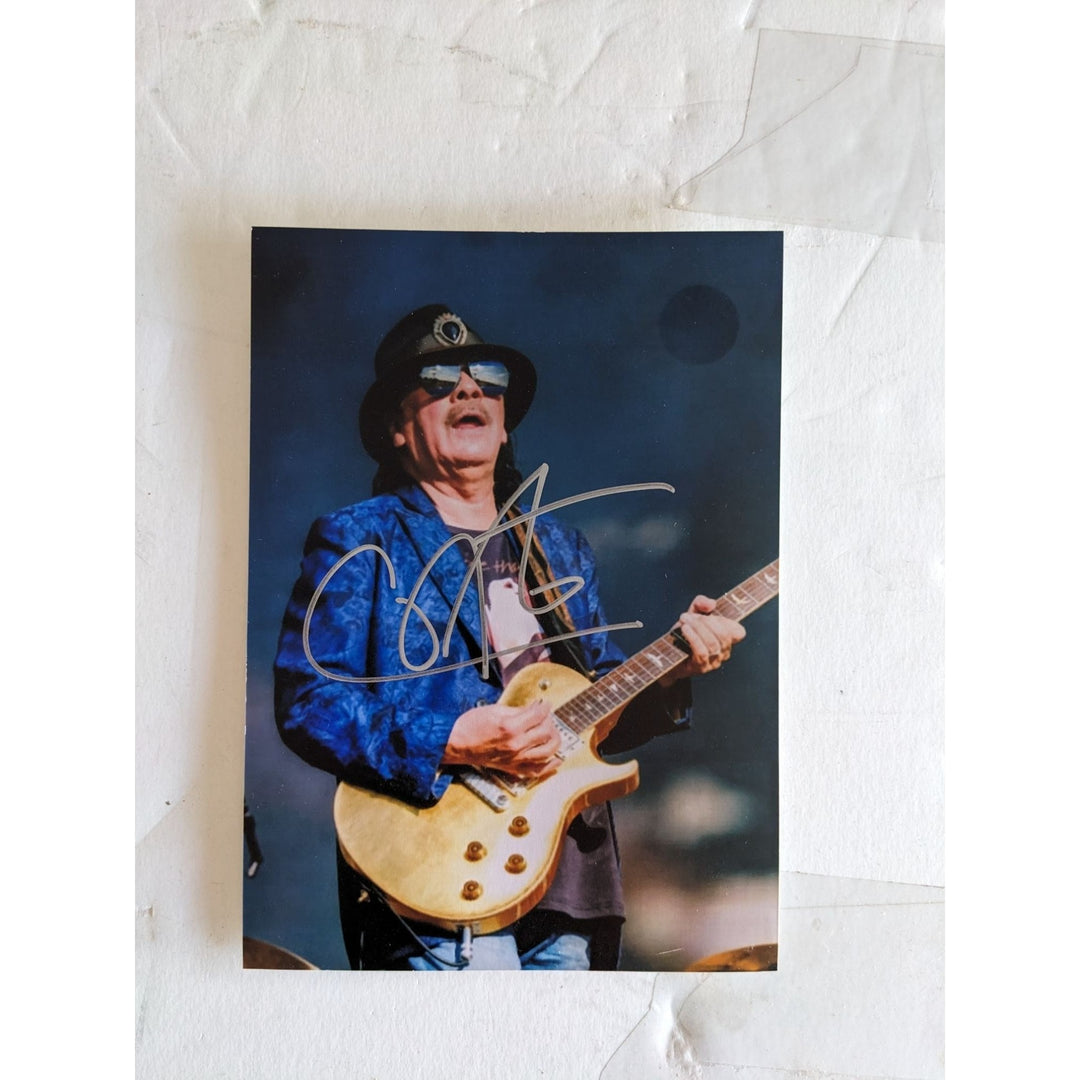 Carlos Santana 5x7 photo signed with proof