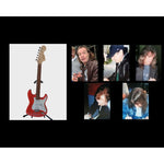 Load image into Gallery viewer, Angus Young, Malcolm Young, Phil Rudd, Brian Johnson and Cliff Williams AC/DC Fender electric guitar signed with proof
