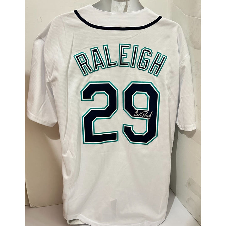 Cal Raleigh Seattle Mariners size Xl game model jersey signed with proof